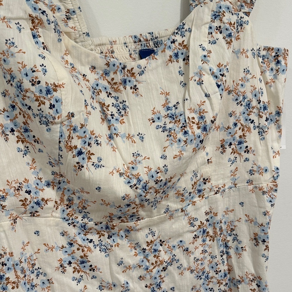 Old Navy Cream Floral Mini Dress - Picture 6 of 9